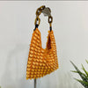 Orange Sequin Shoulder Bag